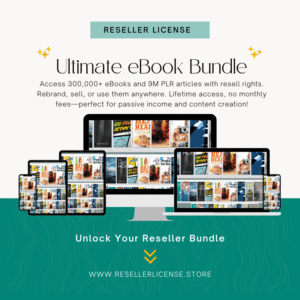 Ultimate eBook Reseller Bundle – 300,000+ eBooks with PLR License for Passive Income
